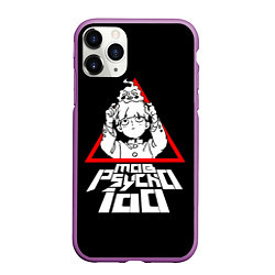 Чехол iPhone 11 Pro матовый Mob Psycho 100 Кагеяма и Ямочки, цвет: 3D-фиолетовый