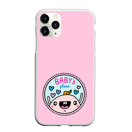 Чехол iPhone 11 Pro матовый Babys place / 3D-Белый – фото 1
