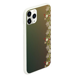Чехол iPhone 11 Pro матовый Уютица на градиенте, цвет: 3D-белый — фото 2