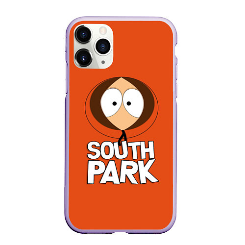 Чехол iPhone 11 Pro матовый Южный парк Кенни South Park / 3D-Светло-сиреневый – фото 1