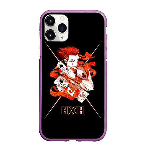 Чехол iPhone 11 Pro матовый HXH - Hunter x Hunter / 3D-Фиолетовый – фото 1