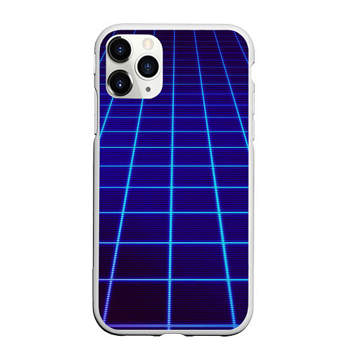 Чехол iPhone 11 Pro матовый NEON 3D WORLD / 3D-Белый – фото 1