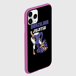 Чехол iPhone 11 Pro матовый BRAZILIAN JIU JITSU - BJJ, цвет: 3D-фиолетовый — фото 2