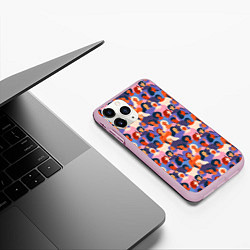 Чехол iPhone 11 Pro матовый Девушки Girls, цвет: 3D-розовый — фото 2