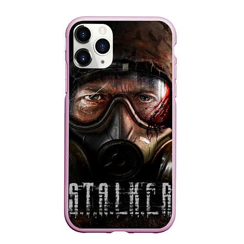 Чехол iPhone 11 Pro матовый Stalker Zonе / 3D-Розовый – фото 1