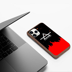 Чехол iPhone 11 Pro матовый 30 Seconds to Mars - Fire, цвет: 3D-коричневый — фото 2