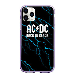 Чехол iPhone 11 Pro матовый ACDC - Молнии