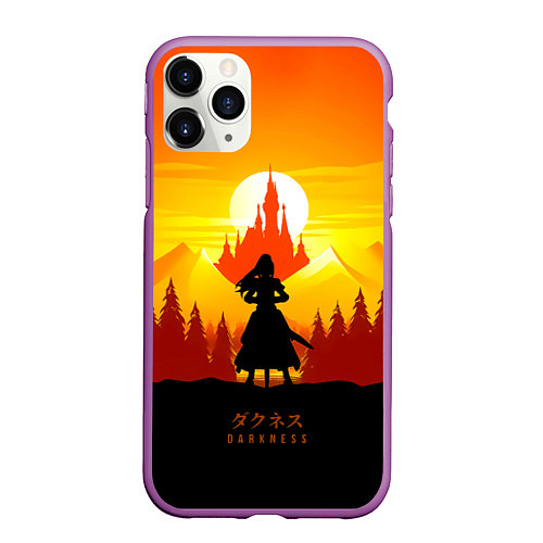 Чехол iPhone 11 Pro матовый Darkness - KonoSuba / 3D-Фиолетовый – фото 1