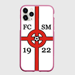 Чехол iPhone 11 Pro матовый FCSM-1922, цвет: 3D-малиновый