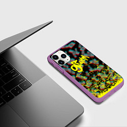 Чехол iPhone 11 Pro матовый 9 грамм: Деньги, цвет: 3D-фиолетовый — фото 2