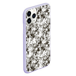 Чехол iPhone 11 Pro матовый Зимний Камуфляж цифра, цвет: 3D-светло-сиреневый — фото 2