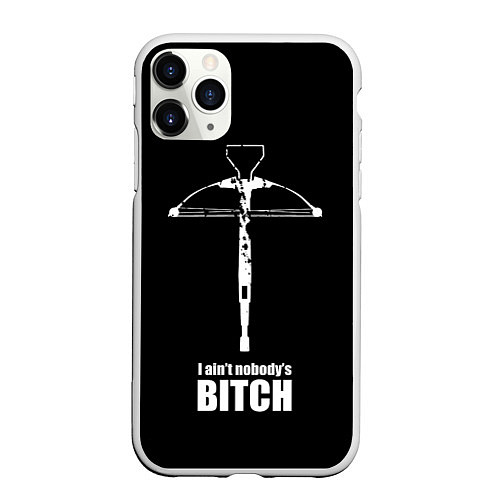 Чехол iPhone 11 Pro матовый Walking dead - арбалет Дерила / 3D-Белый – фото 1