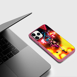 Чехол iPhone 11 Pro матовый ARCANE League Of Legends JINX взрыв, цвет: 3D-малиновый — фото 2