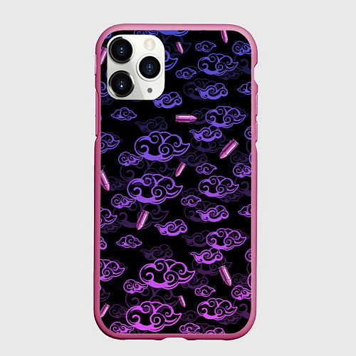 Чехол iPhone 11 Pro матовый ARCANE League Of Legends ТАТУИРОВКА JINX / 3D-Малиновый – фото 1