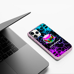 Чехол iPhone 11 Pro матовый 6IX9INE: ТРЕЩИНЫ, цвет: 3D-розовый — фото 2