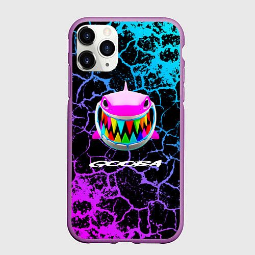 Чехол iPhone 11 Pro матовый 6IX9INE: ТРЕЩИНЫ / 3D-Фиолетовый – фото 1