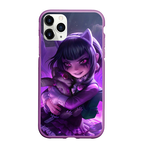 Чехол iPhone 11 Pro матовый Goth Annie League Of Legends / 3D-Фиолетовый – фото 1