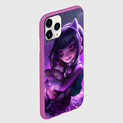 Чехол iPhone 11 Pro матовый Goth Annie League Of Legends, цвет: 3D-фиолетовый — фото 2