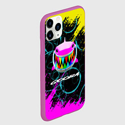 Чехол iPhone 11 Pro матовый 6IX9INE пузыри, цвет: 3D-фиолетовый — фото 2