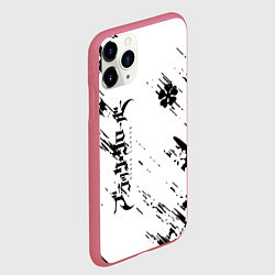 Чехол iPhone 11 Pro матовый Чёрный клевер black clover,, цвет: 3D-малиновый — фото 2