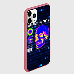 Чехол iPhone 11 Pro матовый Error code: Hacker Хакер программист, цвет: 3D-малиновый — фото 2
