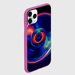 Чехол iPhone 11 Pro матовый Сверхновая сингулярность, цвет: 3D-фиолетовый — фото 2