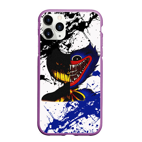 Чехол iPhone 11 Pro матовый BENDY AND THE INK MACHINE POPPY PLAYTIME / 3D-Фиолетовый – фото 1
