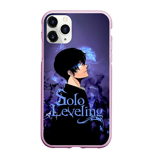 Чехол iPhone 11 Pro матовый Sung Jinwoo - Solo Leveling / 3D-Розовый – фото 1