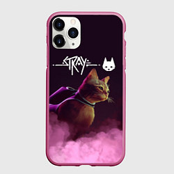 Чехол iPhone 11 Pro матовый Stray, цвет: 3D-малиновый