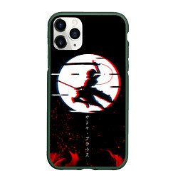 Чехол iPhone 11 Pro матовый Attack on Titan Sasha, цвет: 3D-темно-зеленый