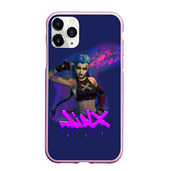 Чехол iPhone 11 Pro матовый League Of Legends Arcane JINX BOOM