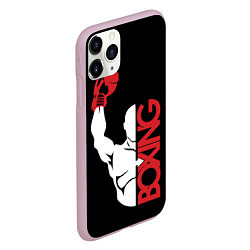 Чехол iPhone 11 Pro матовый Бокс Boxing, цвет: 3D-розовый — фото 2