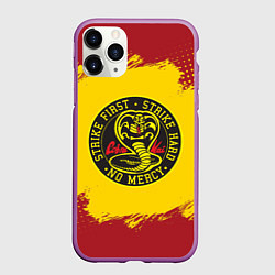 Чехол iPhone 11 Pro матовый Cobra Kai Big Logo, цвет: 3D-фиолетовый