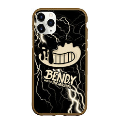 Чехол iPhone 11 Pro матовый Bendy and the Ink Machine МОЛНИЯ