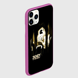 Чехол iPhone 11 Pro матовый Bendy And The Ink Machine подтеки, цвет: 3D-фиолетовый — фото 2