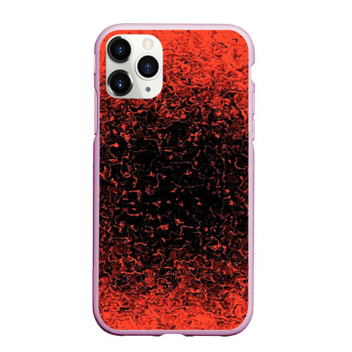 Чехол iPhone 11 Pro матовый Распространение Вируса / 3D-Розовый – фото 1