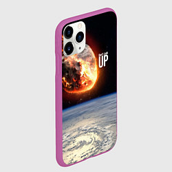 Чехол iPhone 11 Pro матовый Dont look up! Comets flight!, цвет: 3D-фиолетовый — фото 2