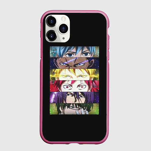 Чехол iPhone 11 Pro матовый Kuroko No Basket / 3D-Малиновый – фото 1
