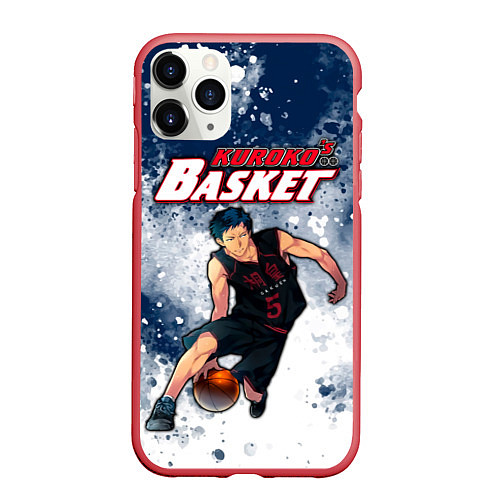 Чехол iPhone 11 Pro матовый Kuroko no Basuke, Aomine Daiki Дайки Аомине / 3D-Красный – фото 1