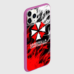 Чехол iPhone 11 Pro матовый Umbrella Corporation Fire, цвет: 3D-фиолетовый — фото 2