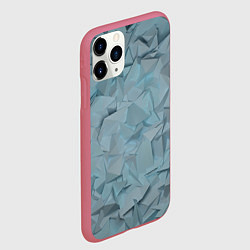 Чехол iPhone 11 Pro матовый ЛеДяная Геометрия, цвет: 3D-малиновый — фото 2