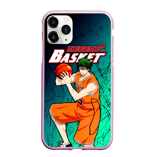 Чехол iPhone 11 Pro матовый Kuroko no Basuke, Midorima Shintaro Шинтаро Мидори / 3D-Розовый – фото 1