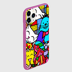 Чехол iPhone 11 Pro матовый Ромеро Бритто Настоящие лучшие друзья, цвет: 3D-фиолетовый — фото 2