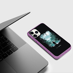 Чехол iPhone 11 Pro матовый Спина Нейтана, цвет: 3D-фиолетовый — фото 2
