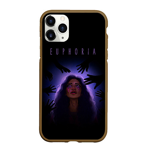 Чехол iPhone 11 Pro матовый Euphoria Rue / 3D-Коричневый – фото 1