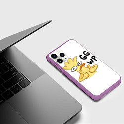 Чехол iPhone 11 Pro матовый Утка GG WP, цвет: 3D-фиолетовый — фото 2