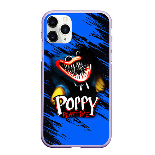 Чехол iPhone 11 Pro матовый POPPY PLAYTIME GAME ИГРА ПОППИ ПЛЕЙТАЙМ / 3D-Светло-сиреневый – фото 1