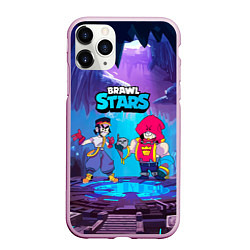 Чехол iPhone 11 Pro матовый GROM FANG BRAWL STARS, цвет: 3D-розовый