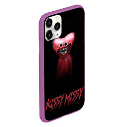 Чехол iPhone 11 Pro матовый Kissy Missy Horror, цвет: 3D-фиолетовый — фото 2