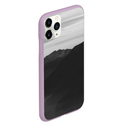Чехол iPhone 11 Pro матовый ТЕМНЫЕ ГОРЫ, цвет: 3D-сиреневый — фото 2